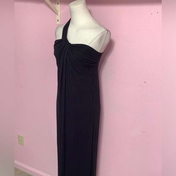 Bebe Black One-Shoulder Maxi Dress S - Picture 6 of 10
